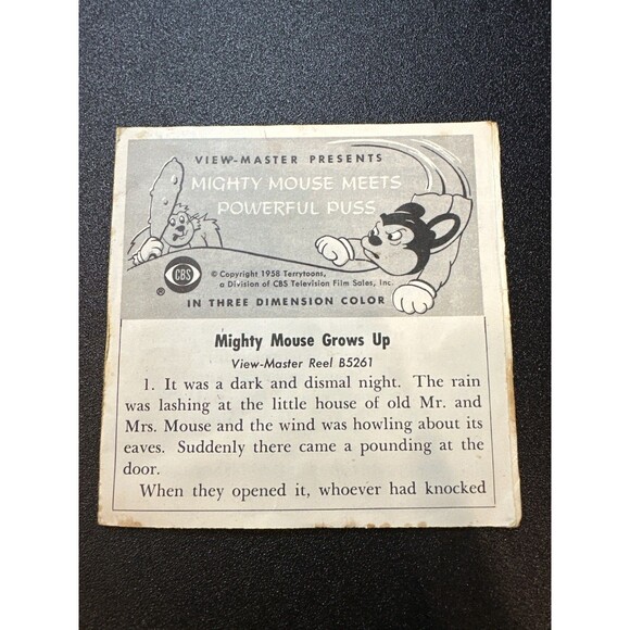 1958 View-Master Mighty Mouse 3-Reel Set B5261 - Picture 2 of 10